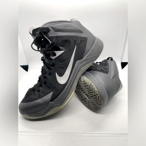 Men’s Nike Hyperquickness Grey/Black Mens Basketball Shoes